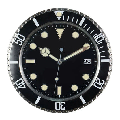 Metal Creative Art Design Digital Luminescent Clock 13"