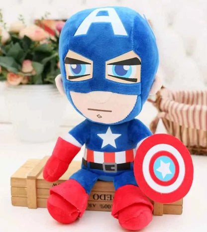 Disney Movie 28cm Marvel Avengers Hero Plush Doll Spiderman Spider-man Ironman Captain America Soft Stuffed Toys For Kids