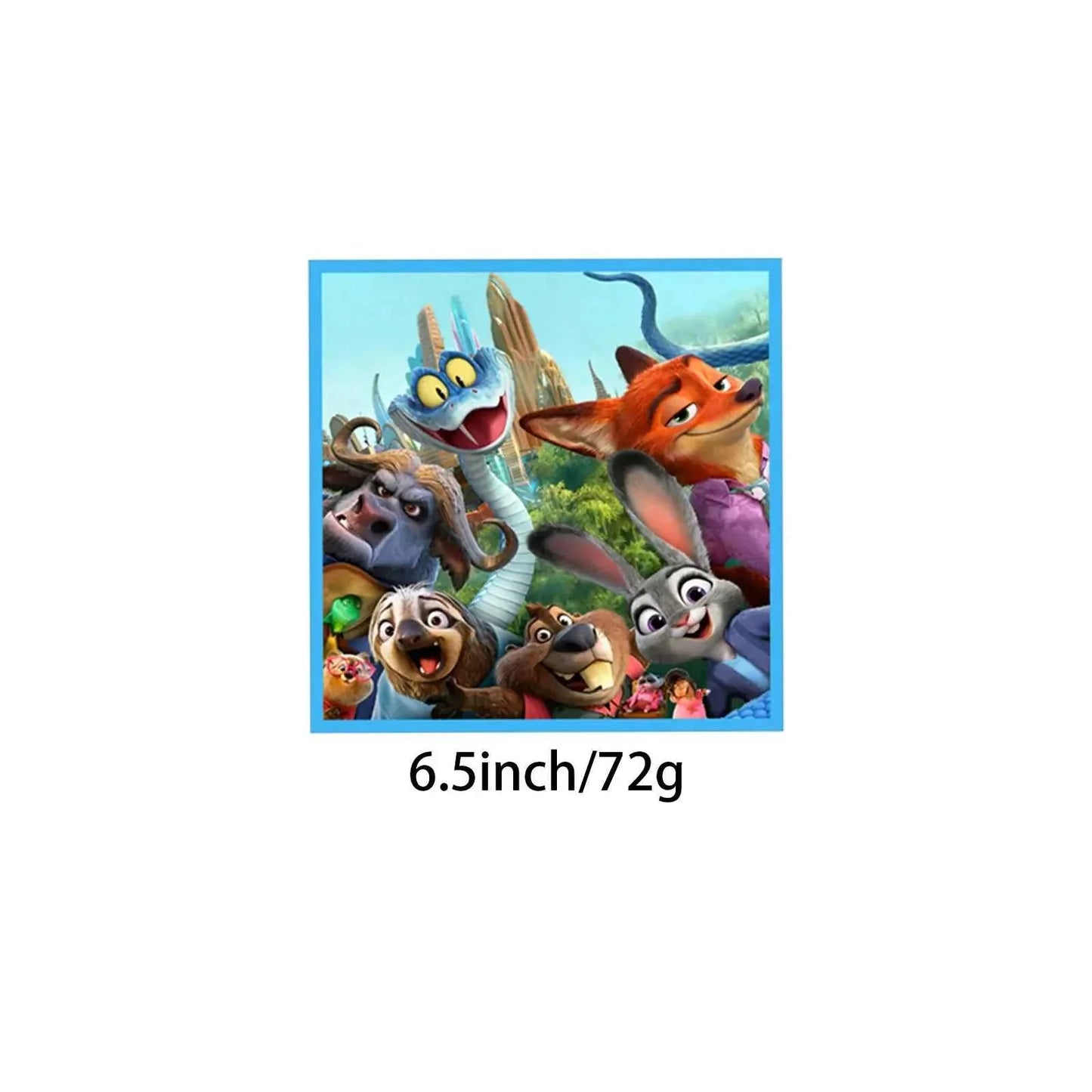 Zootopia Theme Party Supplies Nick Judy Birthday Decoration Balloon Set Tableware Kit Banner Plates Gifts Bags Keychains Sticker