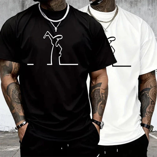 2025 High Quality Mens T Shirts 100 Percent Cotton Round Neck Short Sleeve Tees Summer Spring Casual Fashion Daily Wear