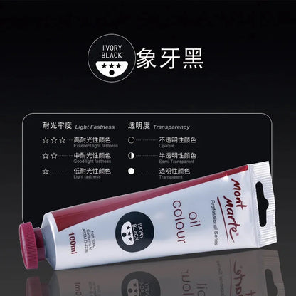 100ml Oil Paint 45 Colors Student Art Creation Special Waterproof Quick-drying Large Sticks Of Pigment School Painting Supplies