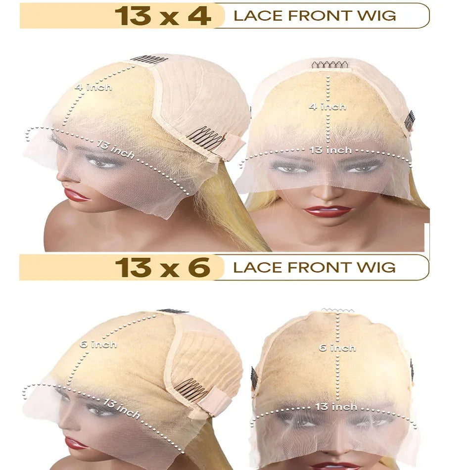 613 Blonde Lace Front Wig Human Hair  Wig  For Wowen Bone Straigh Human Hair Wigs 13X6 Hd Lace Frontal Wig 13X4 Lace Wigs