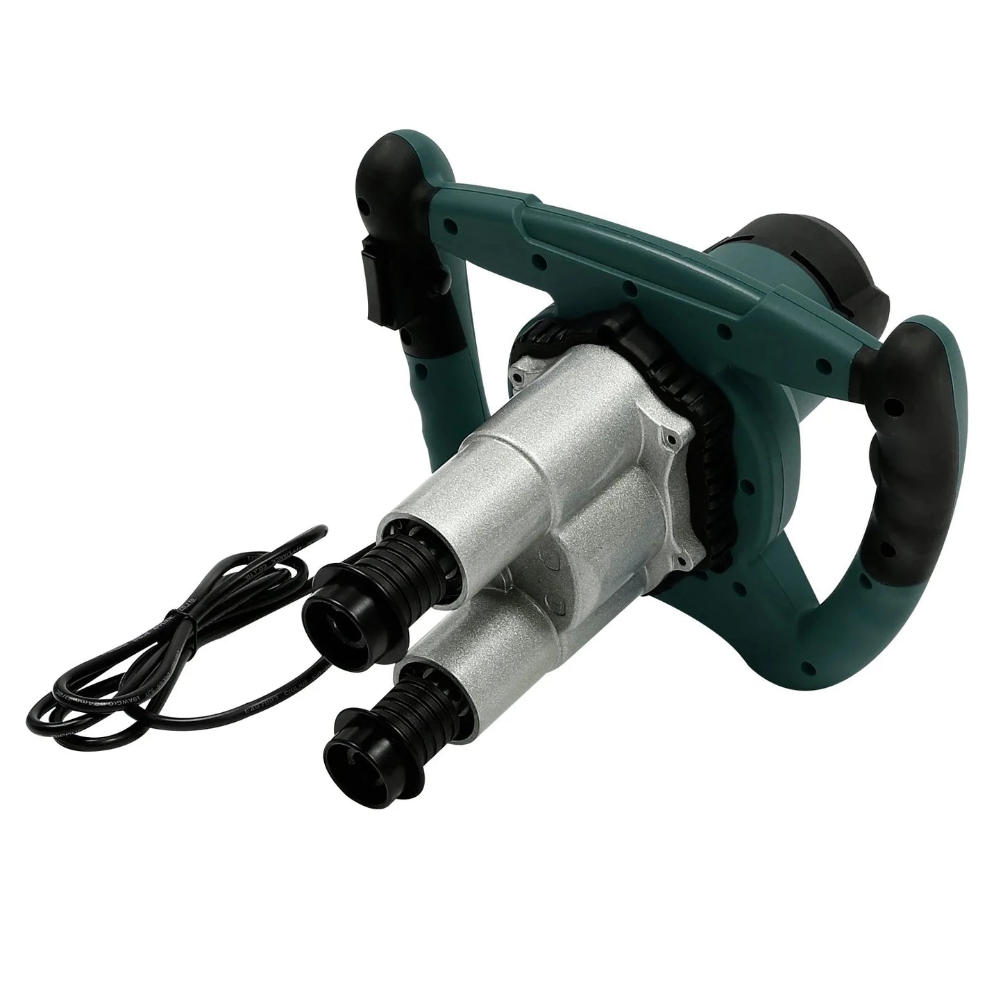 2 Paddle Cement Mixer Mortar Stirrer Concrete Paint Mortar Hand Mixer 6  Speeds Optional Red 1800W / Green 2800W