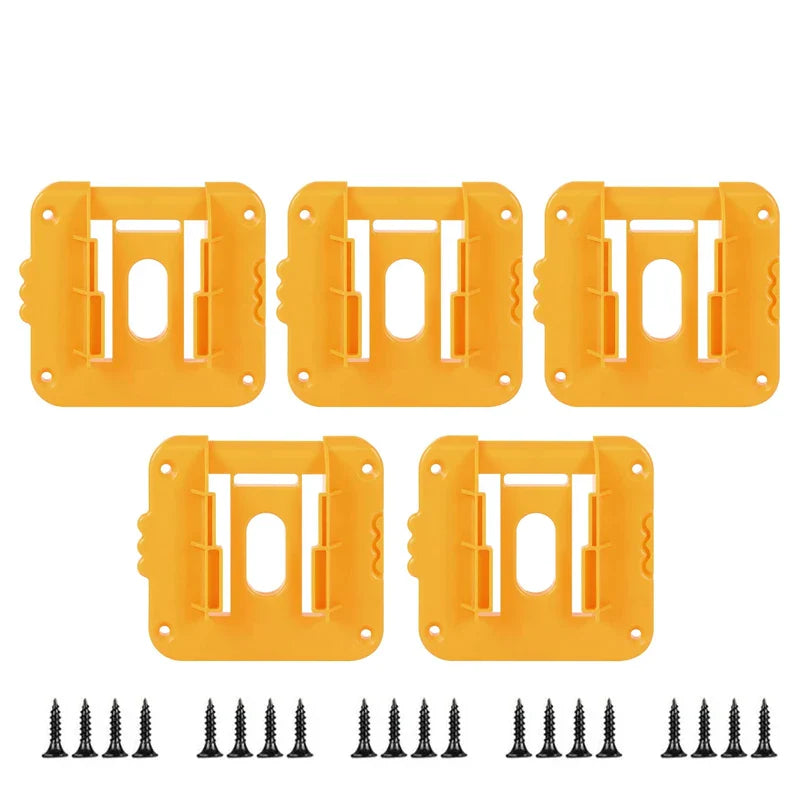5/10PCS Battery Holder Stand for Dewalt 18V 20V Li-ion Battery,Wall Mount Battery Dock Storage Rack for Dewalt DCB182 DCB203