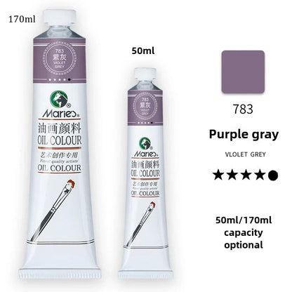 Marie's Oil Paint 170ML Oil Painting Art Creation Pigment Large Oil Paint Paint Single Commonly Used 24 Colors