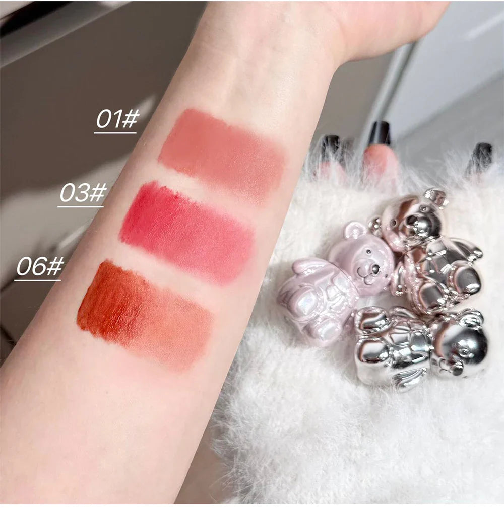 ART VALUE 7PC Makeup Sets Include 3 Colors Matte Lip Mud,1 Pressed Powder,1 Blush,1 Eyes Palette,1 Necklace Beauty Makeup Sets