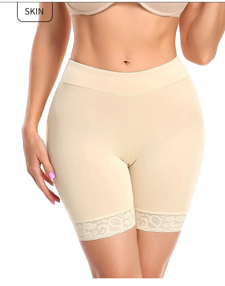 Women Butt Lifter Padded Lace Shapewear Thicker Butt Enhancer Control Panties Seamless Fake Buttock Underwear Big Booty Shorts