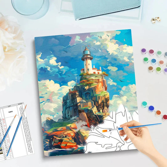 DIY Paint by Numbers Kit for Adults - Natural Scenery & Botanical Canvas Art