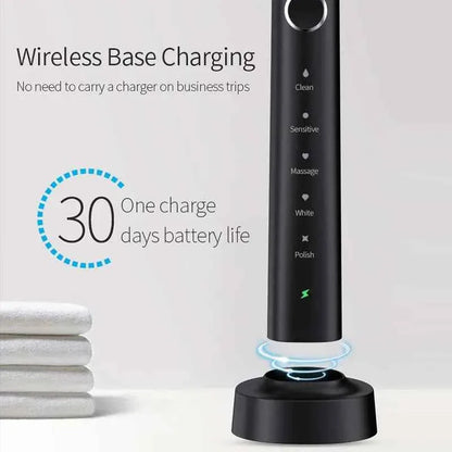 2025 Smart Sonic Electric Toothbrush for Adults Deep Cleaning with Soft Bristles and Waterproof Feature Teeth Whitening