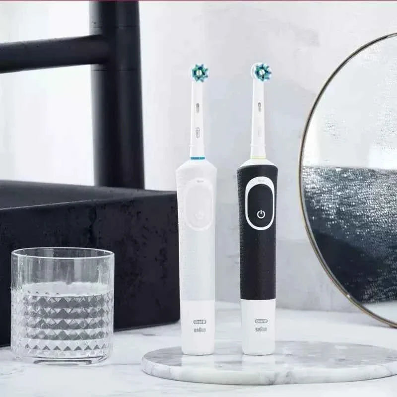 Oral B D100 2D Vitality Electric Toothbrush Timer 7600Rpm Cross Action Deep Cleaning and Whitening Teeth Tooth Brush