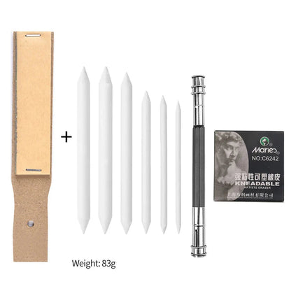 Blending Stumps and Tortillions Paper Art Blenders with Sandpaper Pencil Sharpener Pointer Artist Set For Art Drawing Supplies