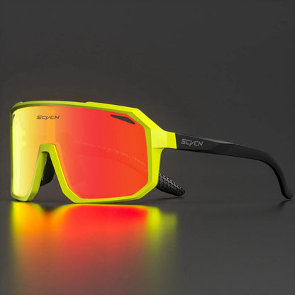 SCVCN Cycling Glasses Bike Mountain Bicycle Hiking Camping Golf UV400 Sunglasses Sport Protection Glasses for Men Women Baseball