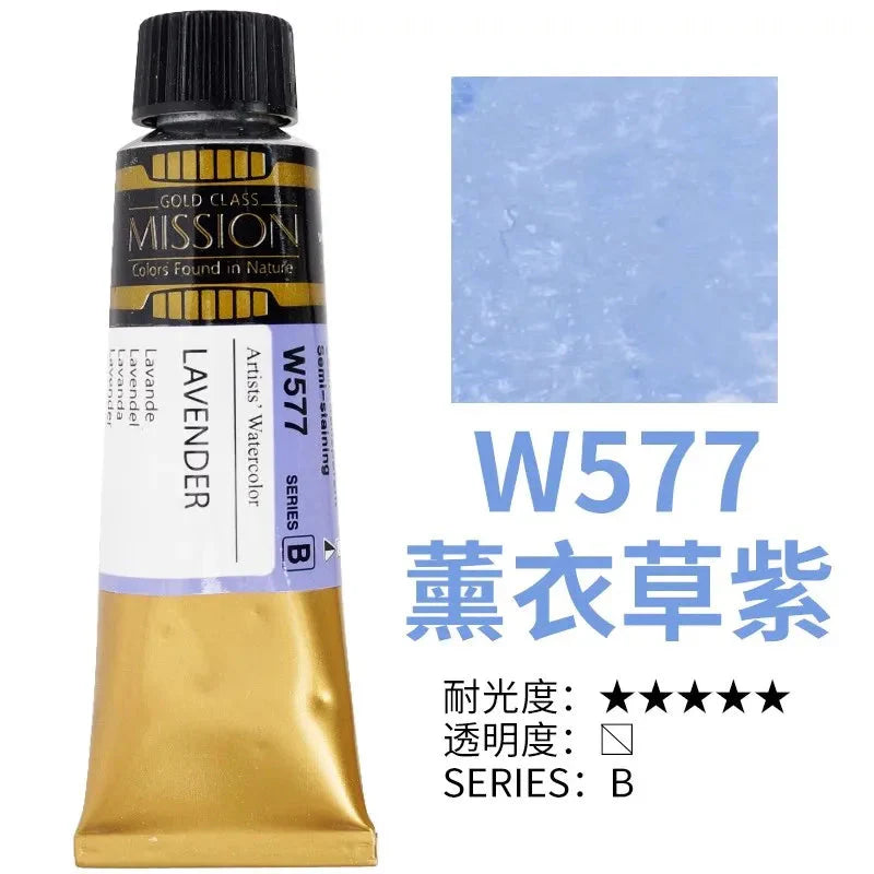 Korea MIJELLO tube watercolor artist 15ml watercolor paint mission series art supplies