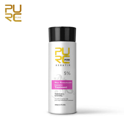 PURC Brazilian Keratin Hair Treatment Keratin Straightening Curly Hair Smoothing Repair Permed Damaged Hair Care Products