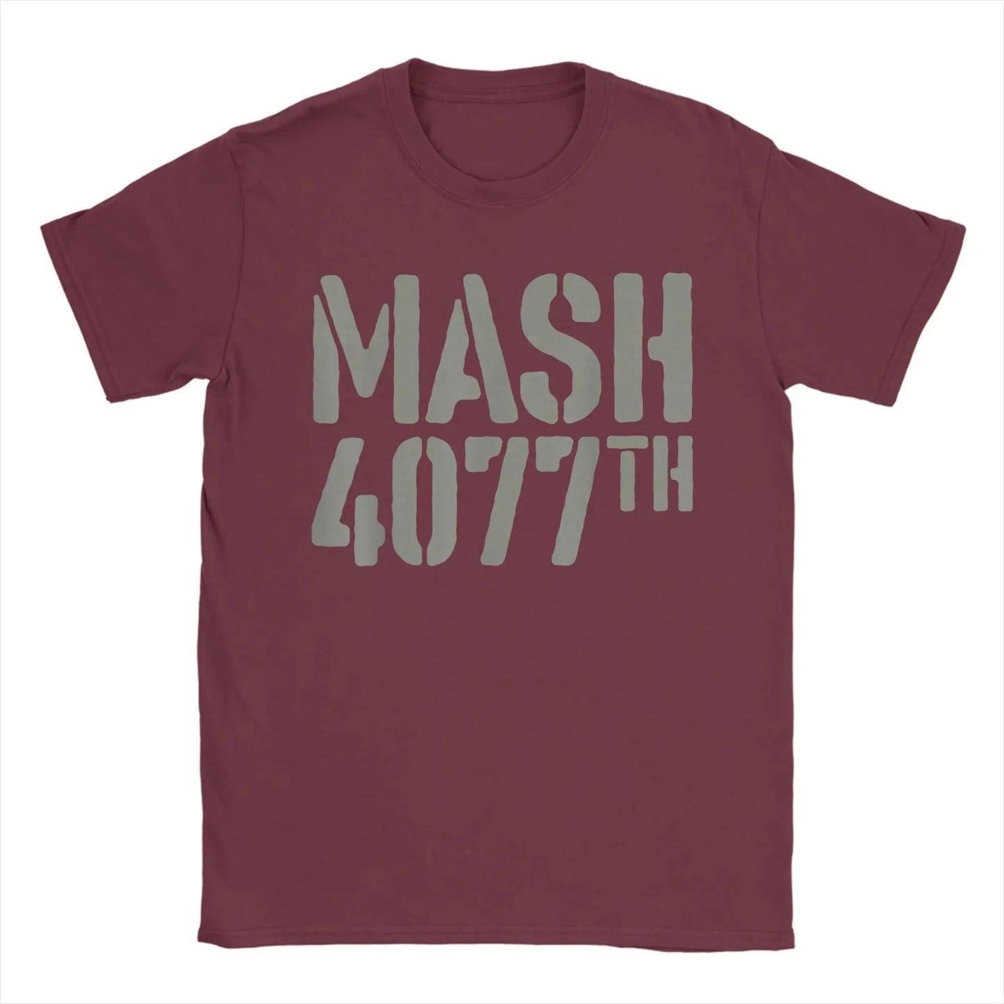 Oversized T Shirt Summer Men MASH 4077 Hipster T-Shirts  Pure Cotton Tee Shirt for Mens Awesome Printed Short Sleeve Top Tees