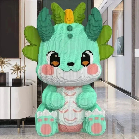 30128 Pieces of Baby Dragon DIY Model Building Blocks, Creative Educational Building Blocks, Designed for Teenagers and Adults