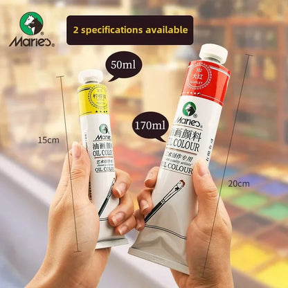 Marie's Oil Paint 170ML Oil Painting Art Creation Pigment Large Oil Paint Paint Single Commonly Used 24 Colors