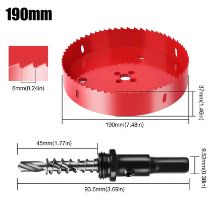 1pc 15-200mm M42 Bi-Metal Hole Saw HSS Drill Bit for Metal Iron Aluminum Stainless Plastic DIY Wood Cutter Tools