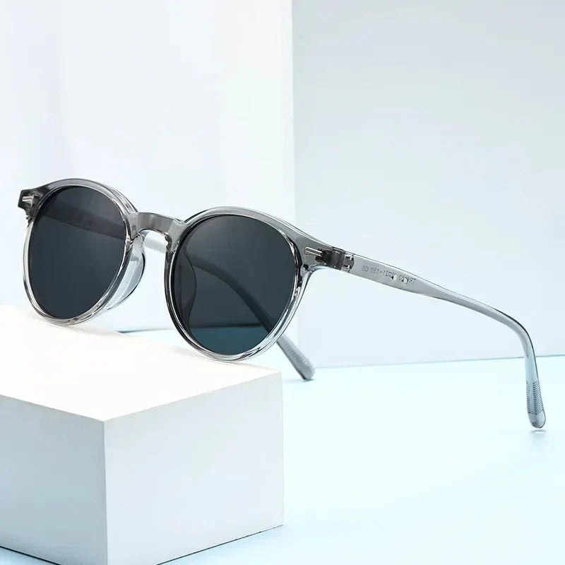 Stylish Round Frame Sunglasses Men Women Casual Vintage Outdoor Sports Eyewear Unisex Ultralight UV400 Sun Glasses Goggles