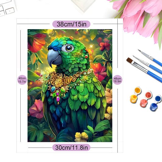 EverShine Coloring By Numbers Animal Adult Number Painting Parrot Paint Kit For Adults Art Flower Drawing Wall Decoration