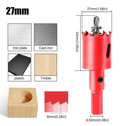 1pc 15-200mm M42 Bi-Metal Hole Saw HSS Drill Bit for Metal Iron Aluminum Stainless Plastic DIY Wood Cutter Tools