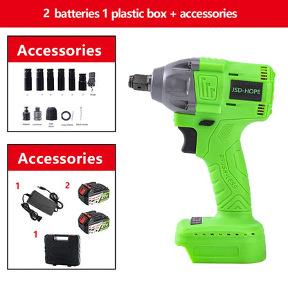 Brushless electric wrench High torque lithium charging wrench impact auto repair frame worker sleeve wind cannon