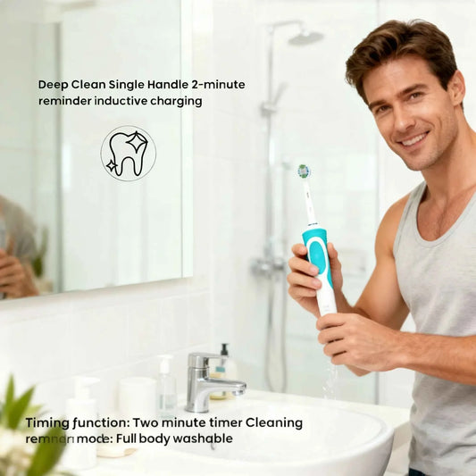 Oral-B D12 S-20 Electric Toothbrush Adult Toothbrush For Plaque Removal Soft Bristled Soft Cleaning Rechargeable 2-Minute Timer