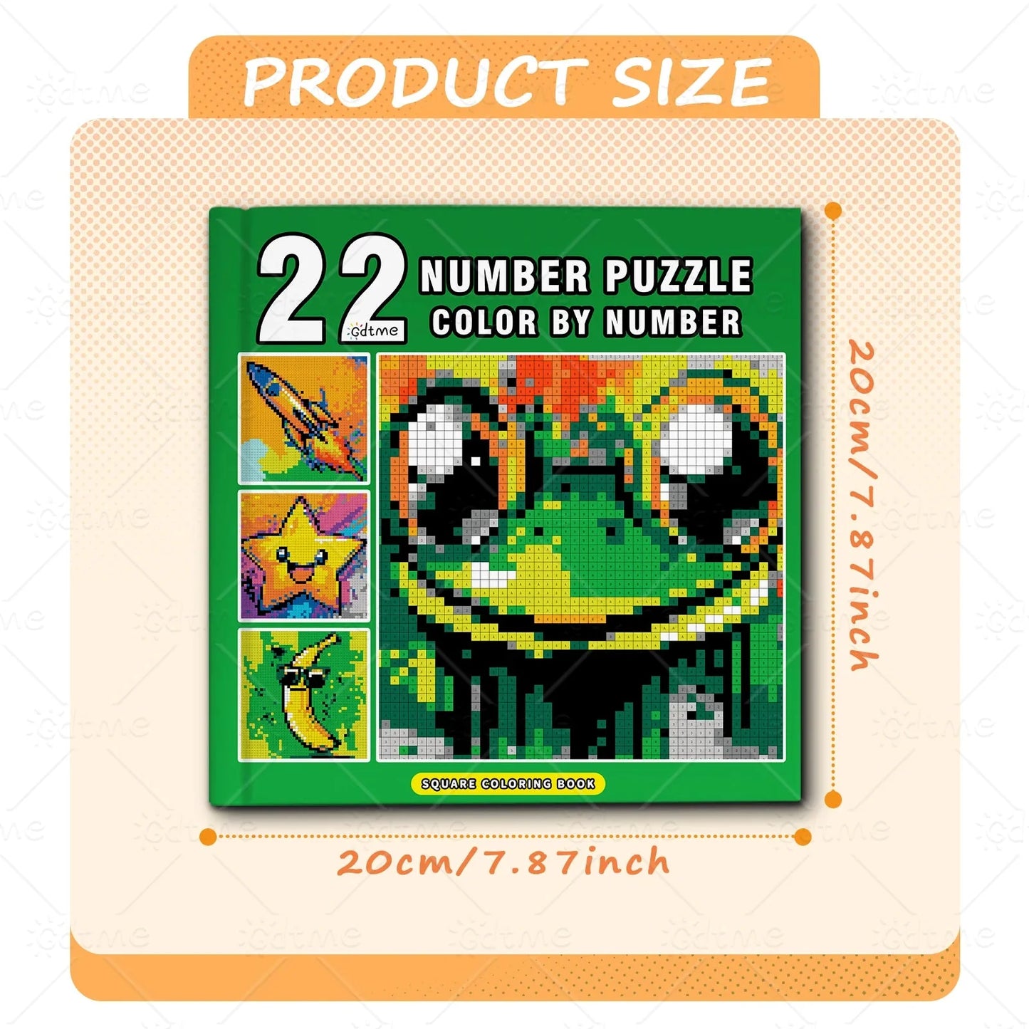 NUMBER PUZZLE COLOR BY NUMBER Coloring Book for Adult and Teen Featuring Relieve Stress Kill Time DIY Painting Drawing
