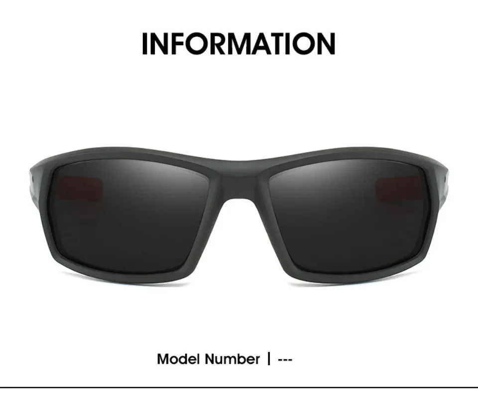 New Sunglasses for Men Sport Polarized Square Frame Camouflage Sun Glasses Driving Fishing Cycling Skiing Sun Eyewear UV400