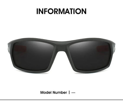 New Sunglasses for Men Sport Polarized Square Frame Camouflage Sun Glasses Driving Fishing Cycling Skiing Sun Eyewear UV400