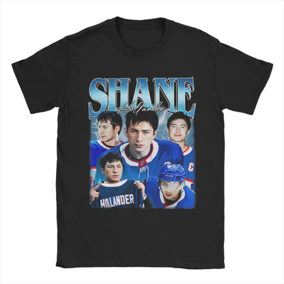 Men's T-Shirts Shane Hollander Queer Hockey Heated Rivalry Cool Cotton Tee Shirt Short Sleeve T Shirts Crew Neck Clothes Graphic