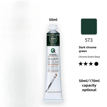 Maries Oil Paint 50ML Oil Painting Art Creation Pigment Large Oil Paint Paint Single Commonly Used 24 Colors