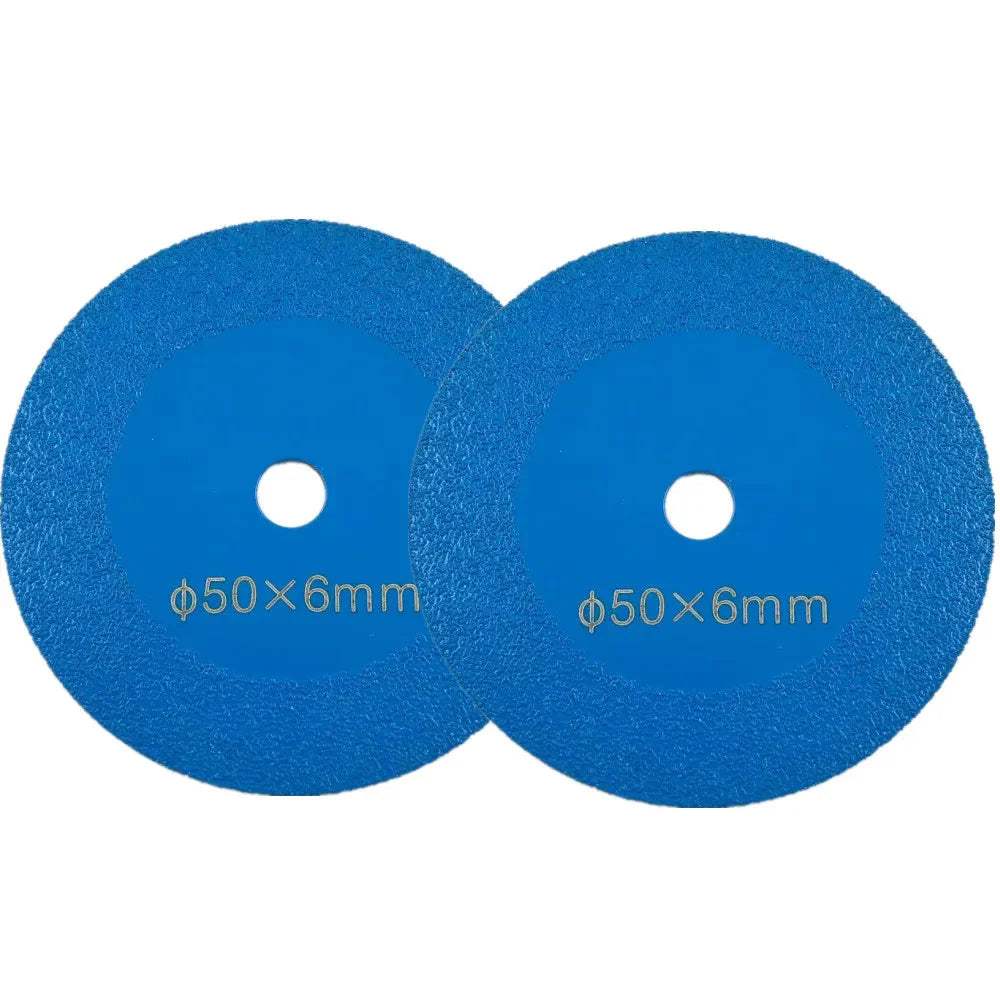 2inch 1-10Pcs Diamond Cutting Disc Glass Jade Crystal Tile Marble Saw Blade Brazed Glass Engraving Round Shank Mini Saw Blade