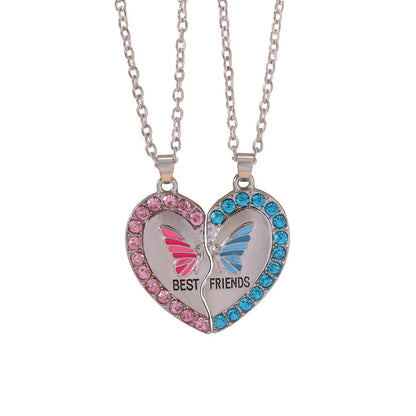 New Best Friends Necklace For Women Girls Broken Heart Puzzle Musical Note Pendant Necklaces BFF Friendship Forever Jewelry Gift
