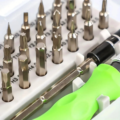 Screwdriver Set 33 in 1 Phillips Torx Hexagonal Precision Screw Driver Bit Manual Repair Tool for iPhone PC Camera Watch Glasses