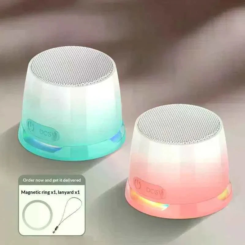 1 Set Loud Sound Portable Speaker With Color Light Phone Stand Bluetooth Speaker Stocking Stuffers For Teens Christmas Gifts