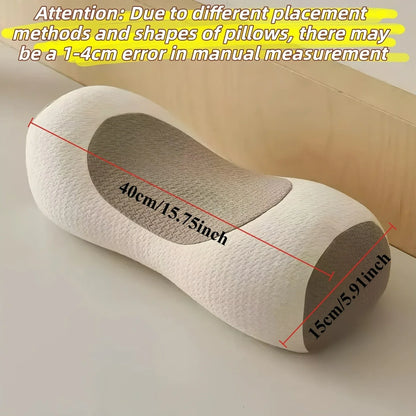 Ergonomic Buckwheat Pillow Adjustable Height Breathable Hypoallergenic Pillow with Removable Cover Cervical Spine & Head Back
