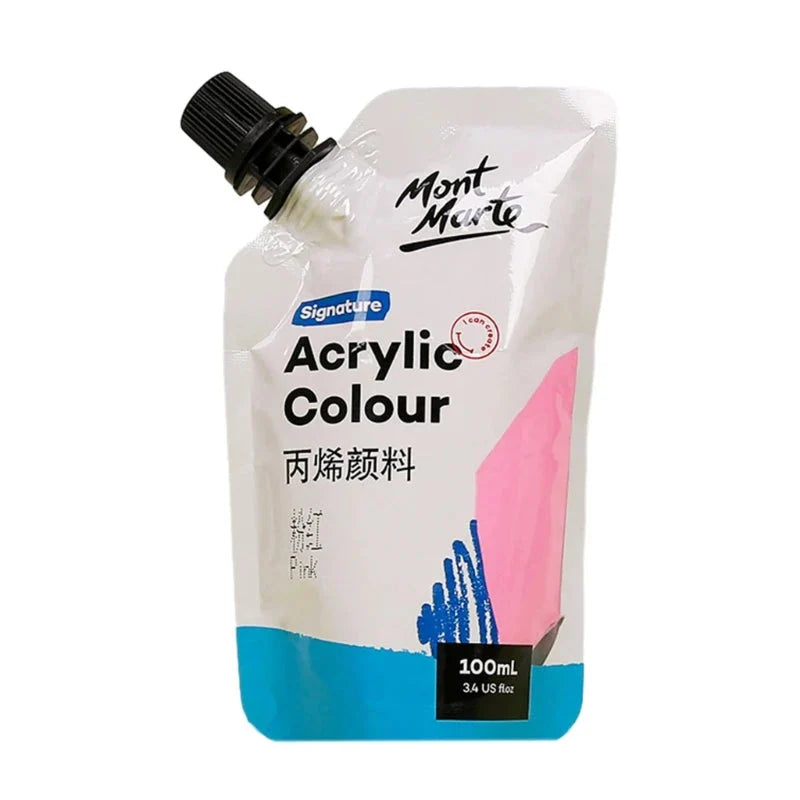 Art Acrylic Paint, 11 Colors Acrylic Paint, 100ml Bag, Rich Pigmented, Waterproof Acrylic Paints for Artists, Beginners