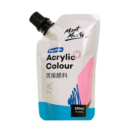 Art Acrylic Paint, 11 Colors Acrylic Paint, 100ml Bag, Rich Pigmented, Waterproof Acrylic Paints for Artists, Beginners