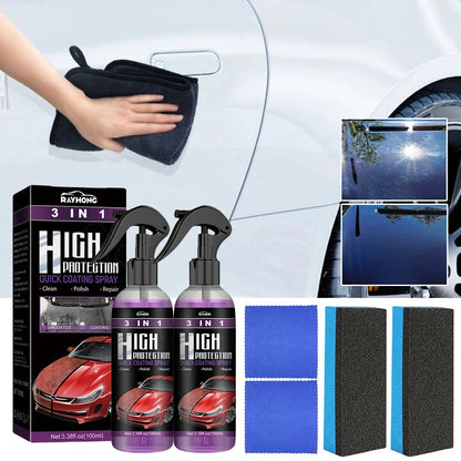 3 In 1 Car Ceramic Coating Spray High Protection Shine Armor Ceramic Car Wash Car Shield 30/100ml Polishing Spraying Wax Tools