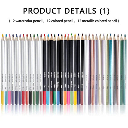 Art Painting Set 83pcs Art Sketching Set Color Lead Pencil High Quality Set Art Professional School Drawing Supplies