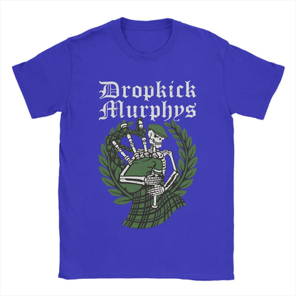 Men's T-Shirts Dropkicks Murphyss Band Novelty 100% Cotton Tee Shirt Short Sleeve  T Shirt Crewneck Clothing Gift Idea