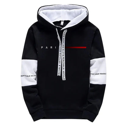 Paris Fashion Hoodies for Men High Quality Hooded Long Sleeve Sweatshirts All Season Daily Casual Sports Pullover Men's Clothes