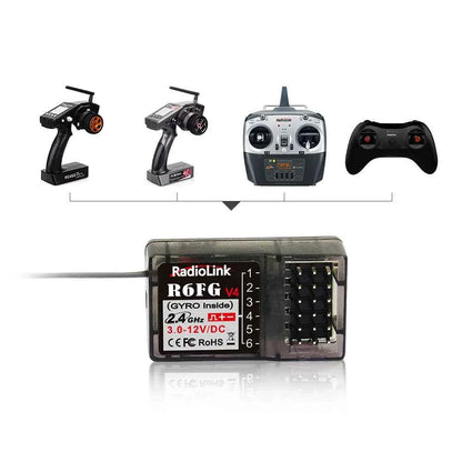 RadioLink RC Receiver R8FGH R8FG R8EF R8FM R8SM R8XM R7FG R6F R4FGM 2.4G Receiver for RC Transmitter RC8X/T8FB/T8S/RC6GS/RC4GS