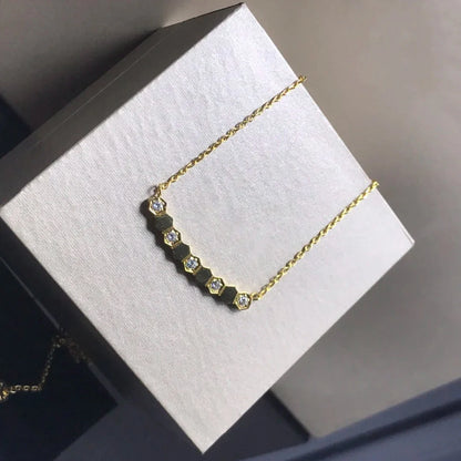 Luxury Jewelry 925 Pure Silver Women's Necklace.Trendy Wedding Jewelry Accessories Holiday Gifts