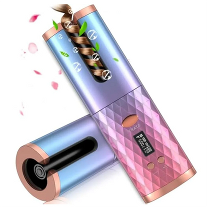 New Automatic Curling Iron, Cordless Auto Hair Curler,Portable Rotating Curling Wave Wand Styling Tool, Auto Shut Off