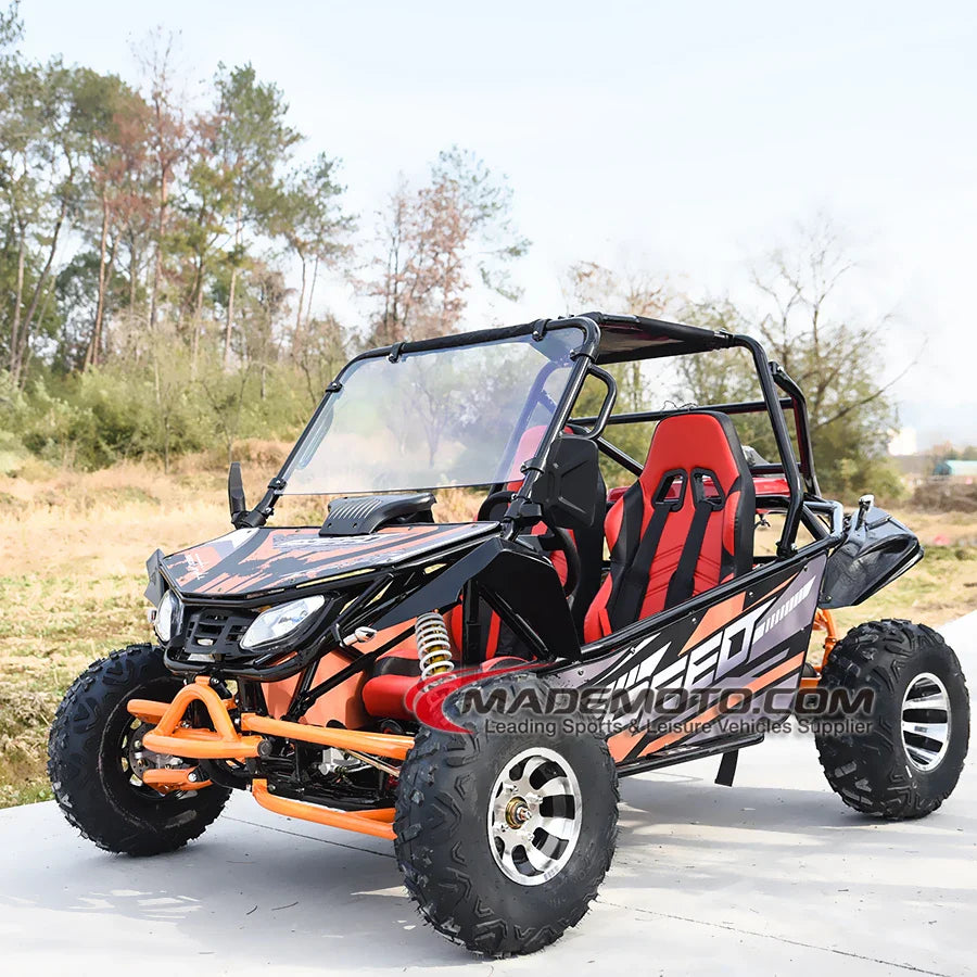 Adult Gas Off Road Go Kart 4 Wheel Two Seat Buggy for Sale Entertainment Equipment Outdoor Go-Karting At The Amusement Park