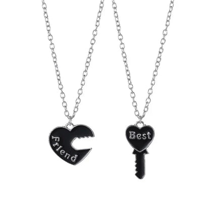 New Best Friends Necklace For Women Girls Broken Heart Puzzle Musical Note Pendant Necklaces BFF Friendship Forever Jewelry Gift