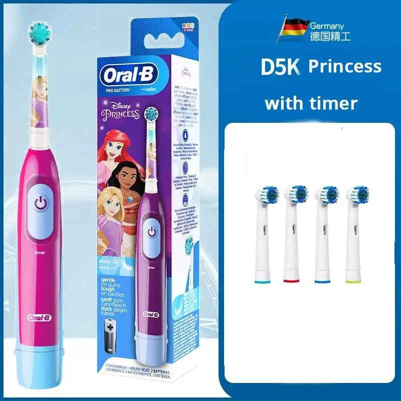 Oral B Electric Toothbrush for Kids Rotation Clean Teeth for Kids 3+ Soft Bristle for Child Waterproof Toothbrush