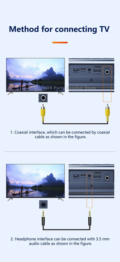 9D Stereo Sound Bar For TV Cinema Echo Wall Bluetooth Speakers COAX AUX U Disk Home Audio Subwoofer 8 Horns 40W High Power